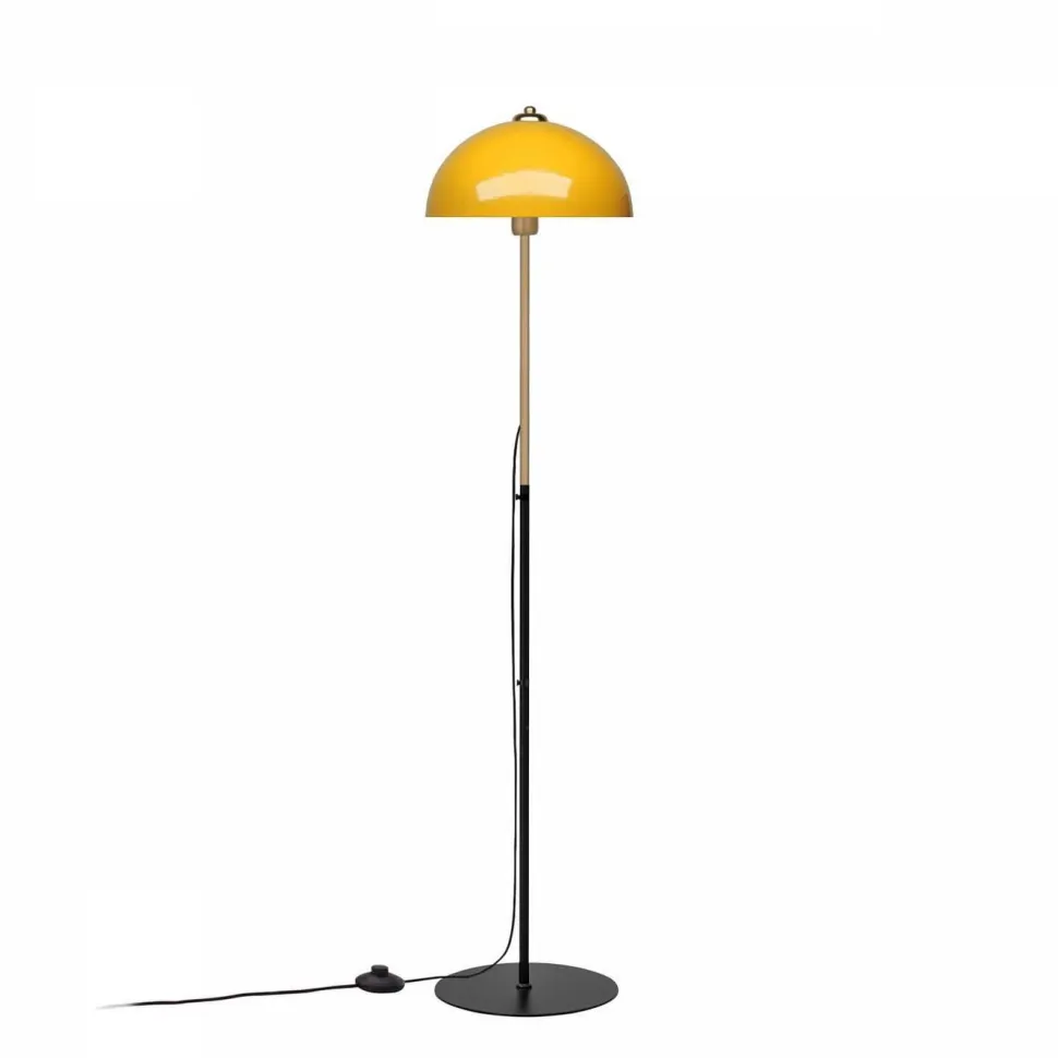 Lattiavalaisin Linento Lighting Orbit, Ø25cm, korkeus 147cm, oranssi