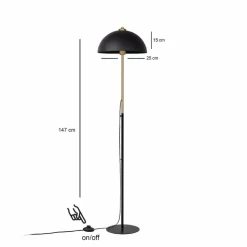 Lattiavalaisin Linento Lighting Orbit, Ø25cm, korkeus 147cm, oranssi