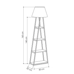 Lattiavalaisin Linento Lighting Pal, mokka/pellava