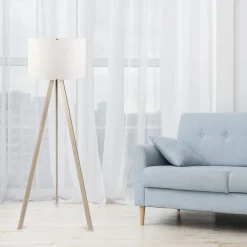 Lattiavalaisin Linento Lighting Ramona 140 cm ruskea/harmaa