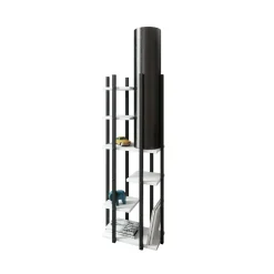 Lattiavalaisin Linento Lighting Voguer, musta/valkoinen