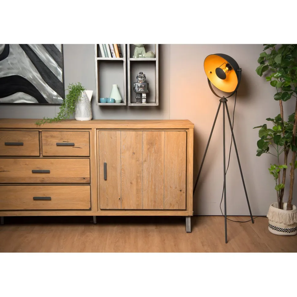 Lattiavalaisin Lucide Alvaro, 34.5x66.5cm, IP20, musta