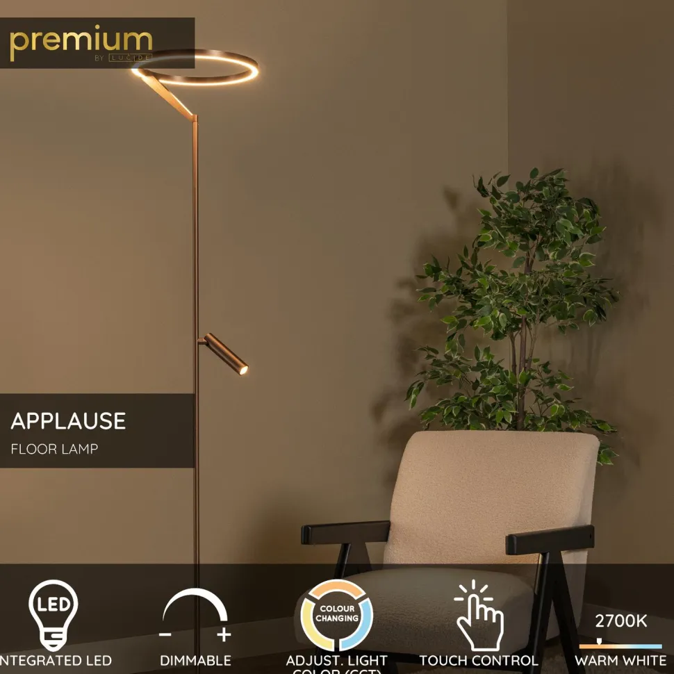 Lattiavalaisin Lucide Applause, Ø33cm, IP20, 25W, eri värejä