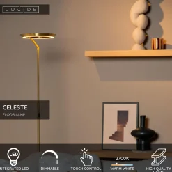 Lattiavalaisin Lucide Celeste, Ø28cm, IP20, 21W, eri värejä