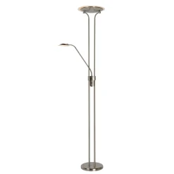 Lattiavalaisin Lucide Champion LED 20+4 W IP20 1800 mm Ø 254 mm metalli/lasi satiinikromi