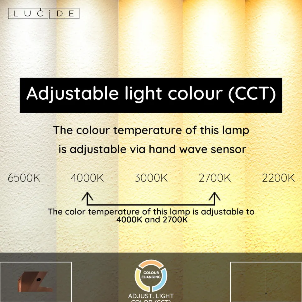 Lattiavalaisin Lucide Equinox, 10.5x10.5cm, IP20, 26W, ruskea