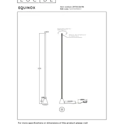 Lattiavalaisin Lucide Equinox, 10.5x10.5cm, IP20, 26W, ruskea