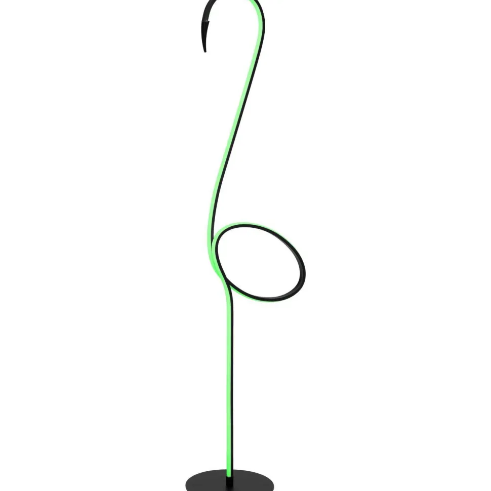 Lattiavalaisin Lucide Flamingo RGB, 130cm, musta/monivärinen