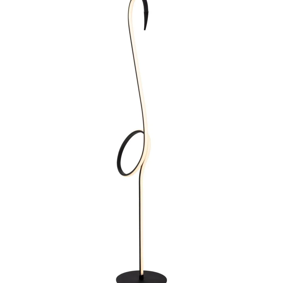 Lattiavalaisin Lucide Flamingo RGB, 130cm, musta/monivärinen
