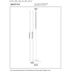 Lattiavalaisin Lucide Griffith, Ø21cm, IP20, 18W, pronssi