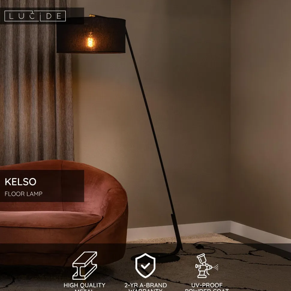 Lattiavalaisin Lucide Kelso, 48x120.9cm, IP20, musta