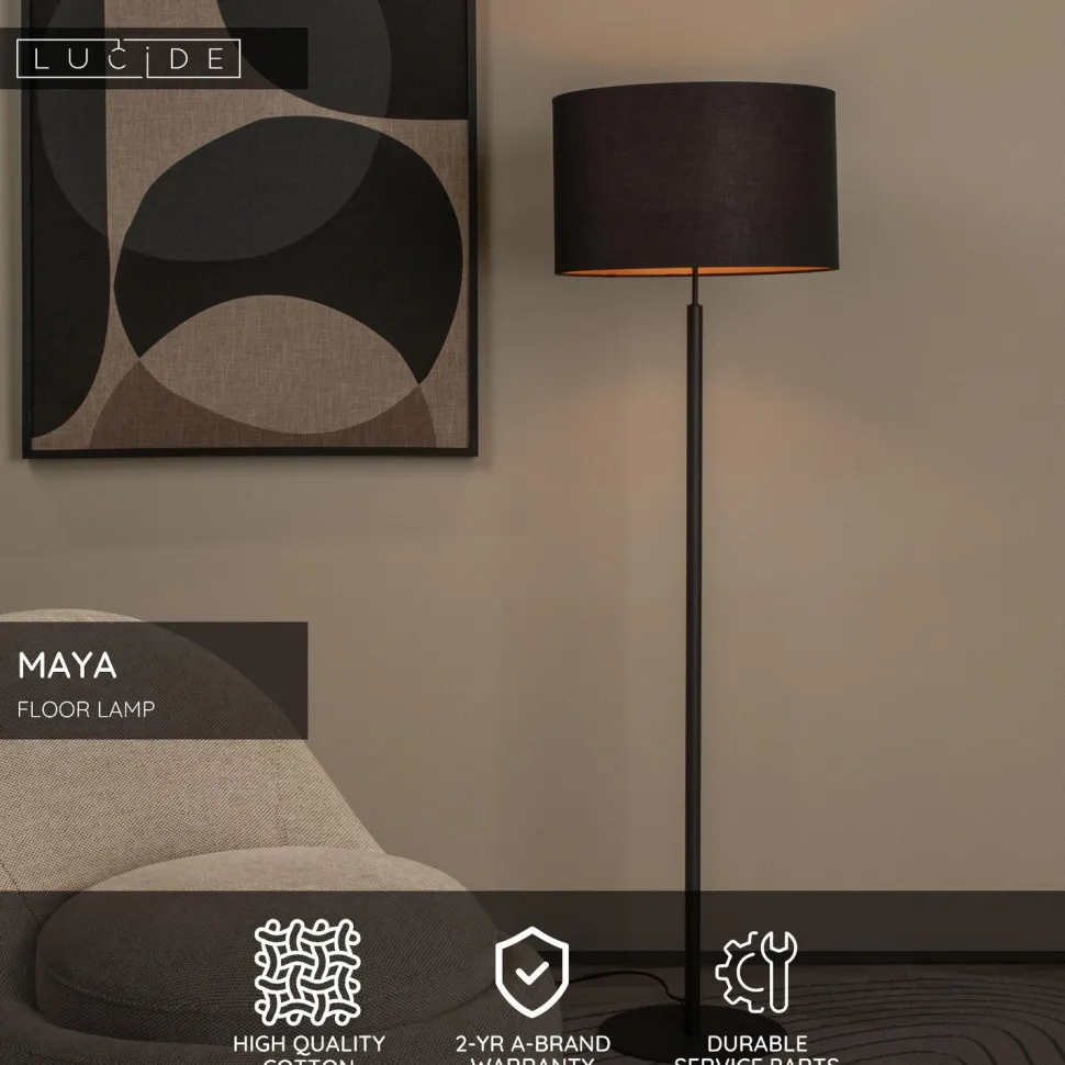 Lattiavalaisin Lucide Maya, Ø45cm, IP20, eri värejä