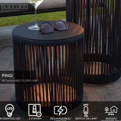 Lattiavalaisin Lucide Pingi, Ø33.5x36.5cm, IP44, 3W, eri värejä