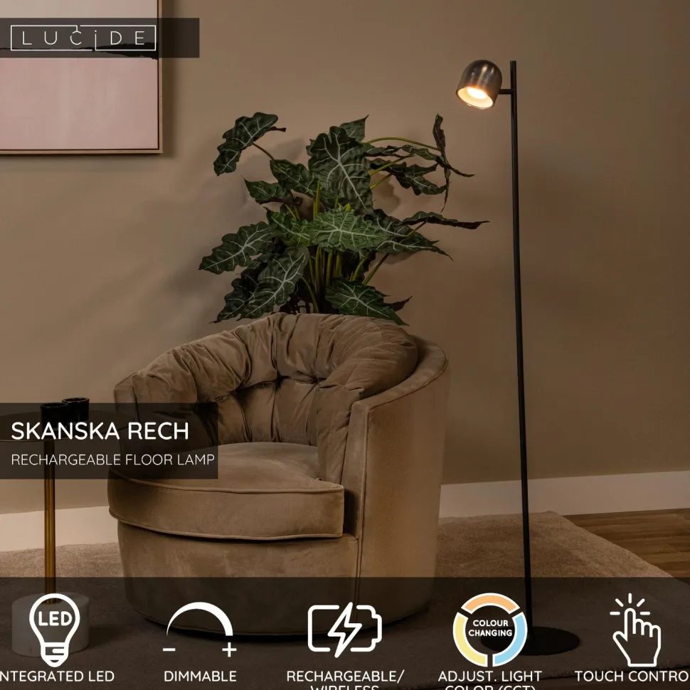 Lattiavalaisin Lucide Skanska, Ø23cm, IP44, 3W, eri värejä