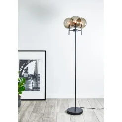 Lattiavalaisin Markslöjd Crown 147cm 3-osainen musta/savu