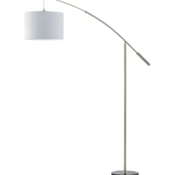 Lattiavalaisin Nadina 1790x380x1950 mm valkoinen/harjattu teräs