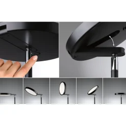 Lattiavalaisin Paulmann Caneta LED Tunable White 1750mm 1300lm 20W, musta