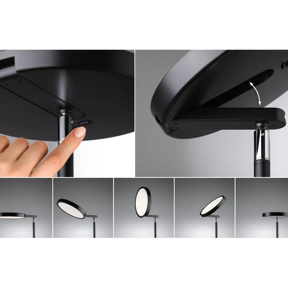 Lattiavalaisin Paulmann Caneta LED Tunable White 1750mm 1300lm 20W, musta