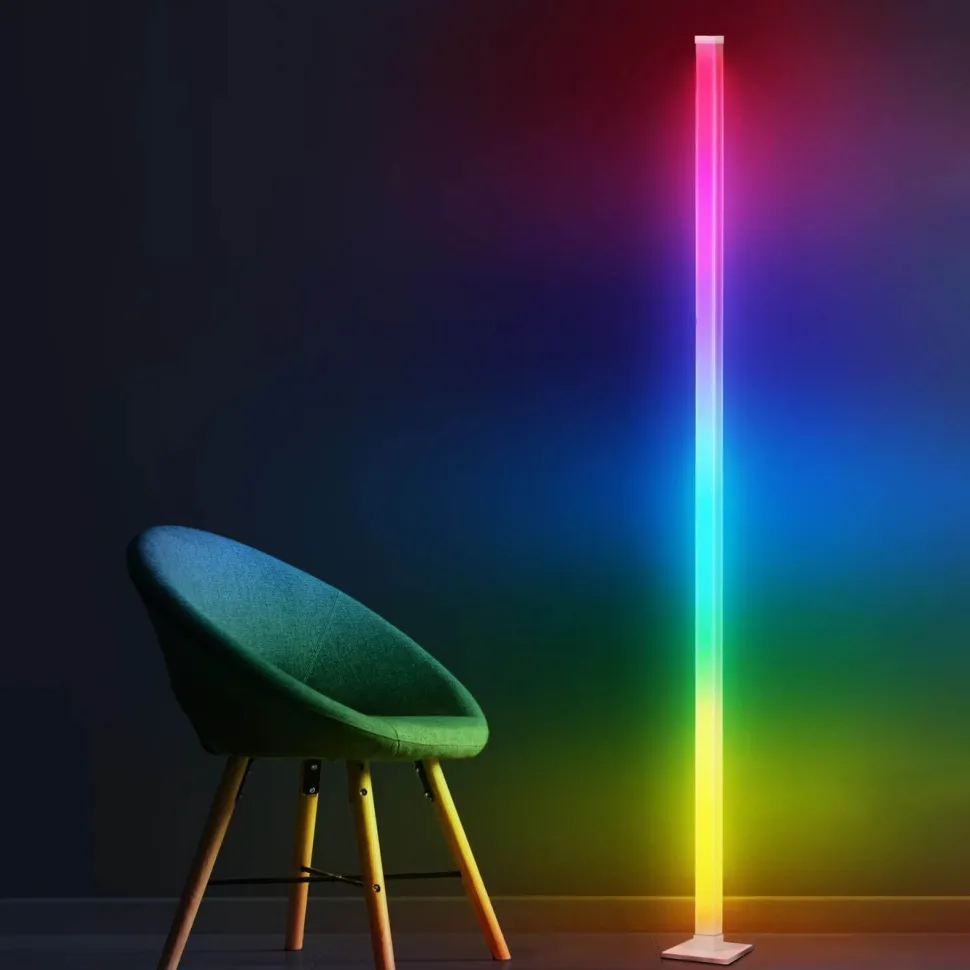 Lattiavalaisin Polux Magical 150cm, CCT 3000K RGB, valkoinen