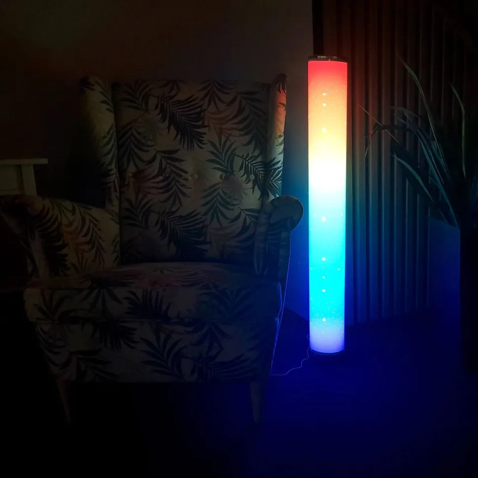Lattiavalaisin Polux Stella 103cm, CCT 3000K RGB, valkoinen