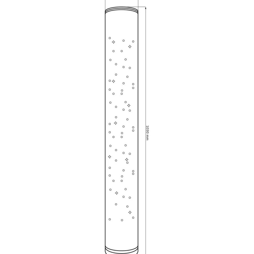 Lattiavalaisin Polux Stella 103cm, CCT 3000K RGB, valkoinen