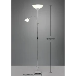 Lattiavalaisin Trio Erzwo 100/10W, IP20, Ø280x1800 mm, titaani uplighter