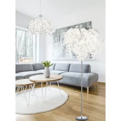 Lattiavalaisin Trio Leavy Ø 700x1800 mm valkoinen
