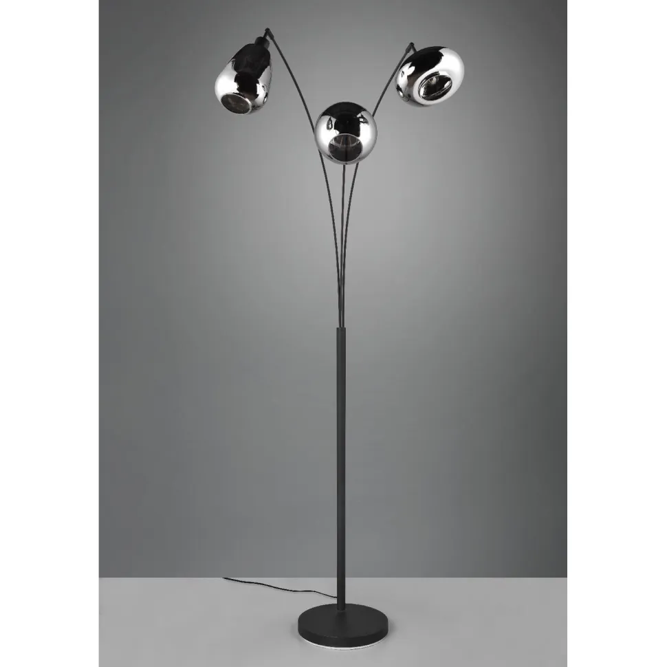 Lattiavalaisin Trio Lumina, 3-os, E14, mattamusta
