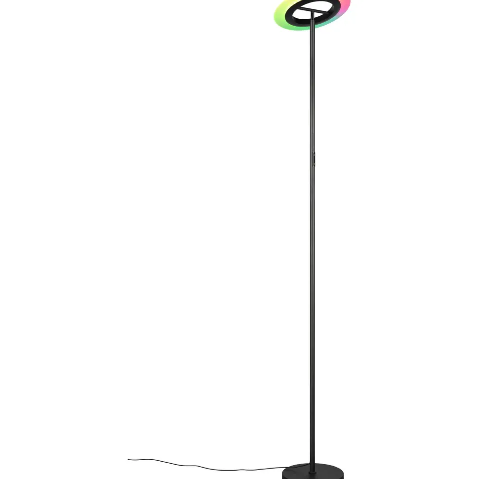 Lattiavalaisin Trio Samba LED säädettävä värilämpötila RGBW 175cm mattamusta