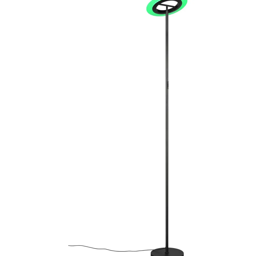 Lattiavalaisin Trio Samba LED säädettävä värilämpötila RGBW 175cm mattamusta