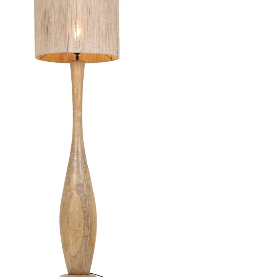 Lattiavalaisin Trio Toba E27 puu/beige