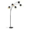 Lattiavalaisin Trio Tommy 2000x300x715 mm mattamusta/kulta