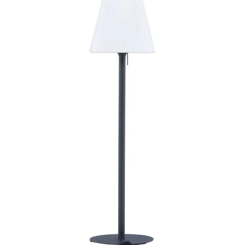 Lattiavalaisin ulkokäyttöön Venture Home Moris, ø50x187cm, vaaleansininen/valkoinen