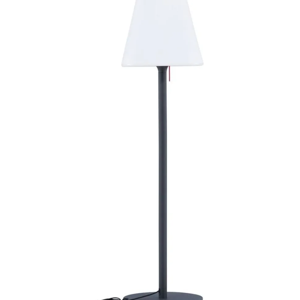Lattiavalaisin ulkokäyttöön Venture Home Moris, ø50x187cm, vaaleansininen/valkoinen