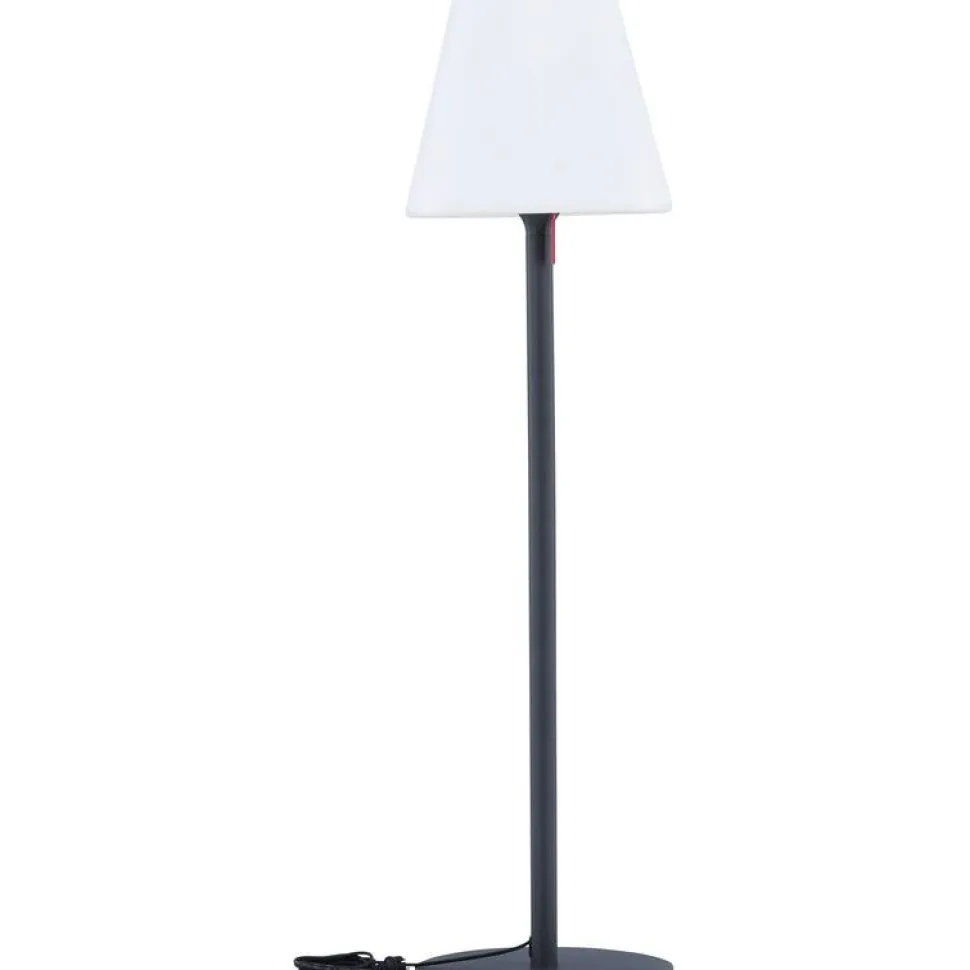 Lattiavalaisin ulkokäyttöön Venture Home Moris, ø50x187cm, vaaleansininen/valkoinen