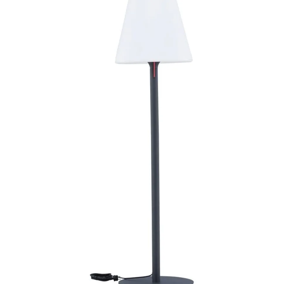 Lattiavalaisin ulkokäyttöön Venture Home Moris, ø50x187cm, vaaleansininen/valkoinen