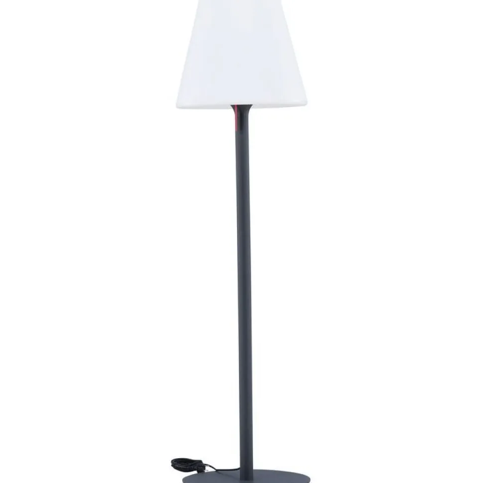 Lattiavalaisin ulkokäyttöön Venture Home Moris, ø50x187cm, vaaleansininen/valkoinen