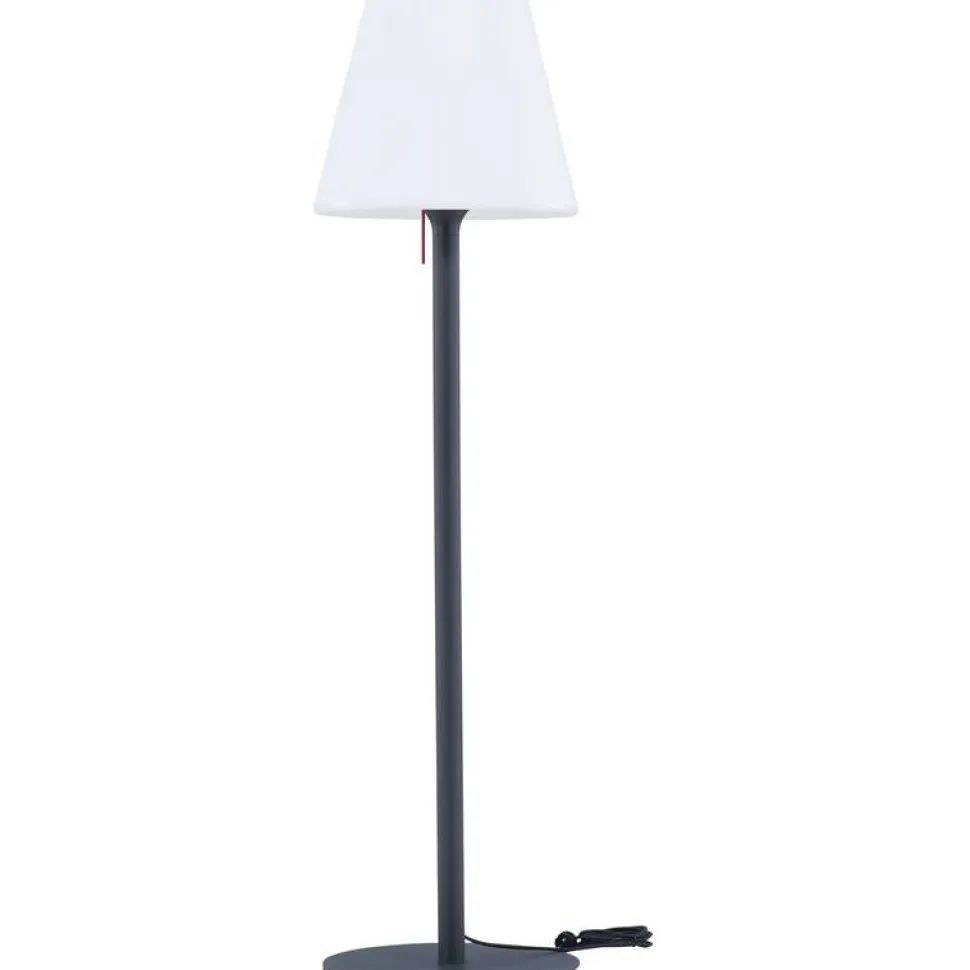 Lattiavalaisin ulkokäyttöön Venture Home Moris, ø50x187cm, vaaleansininen/valkoinen