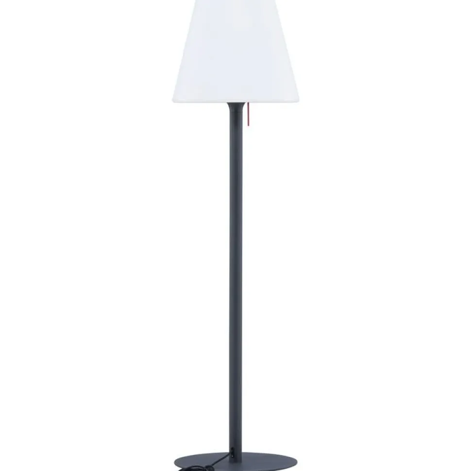 Lattiavalaisin ulkokäyttöön Venture Home Moris, ø50x187cm, vaaleansininen/valkoinen