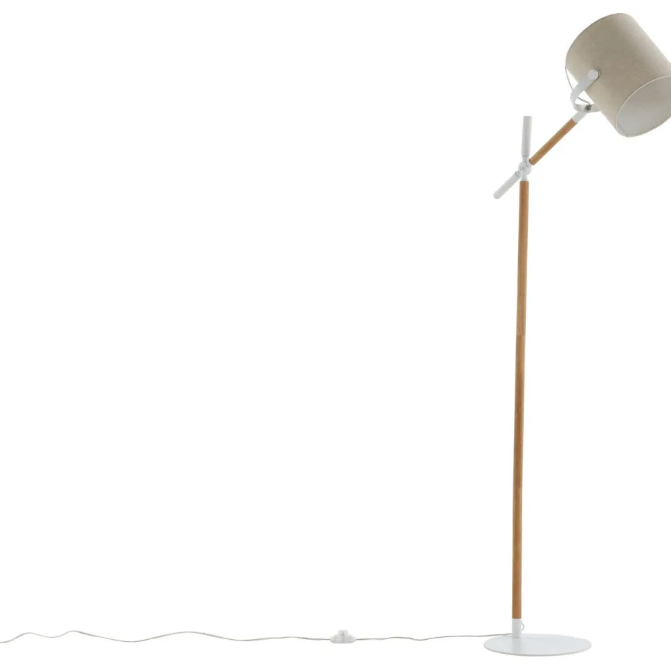 Lattiavalaisin Venture Home Dennis, korkeus 156cm, beige/valkoinen
