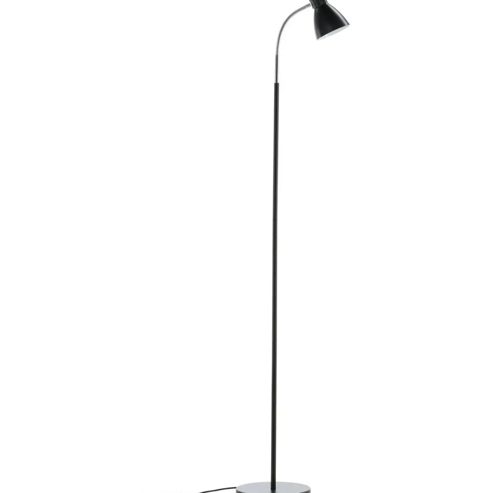 Lattiavalaisin Venture Home Lina, E14, max 25W, korkeus 150cm, musta