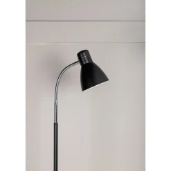 Lattiavalaisin Venture Home Lina, E14, max 25W, korkeus 150cm, musta