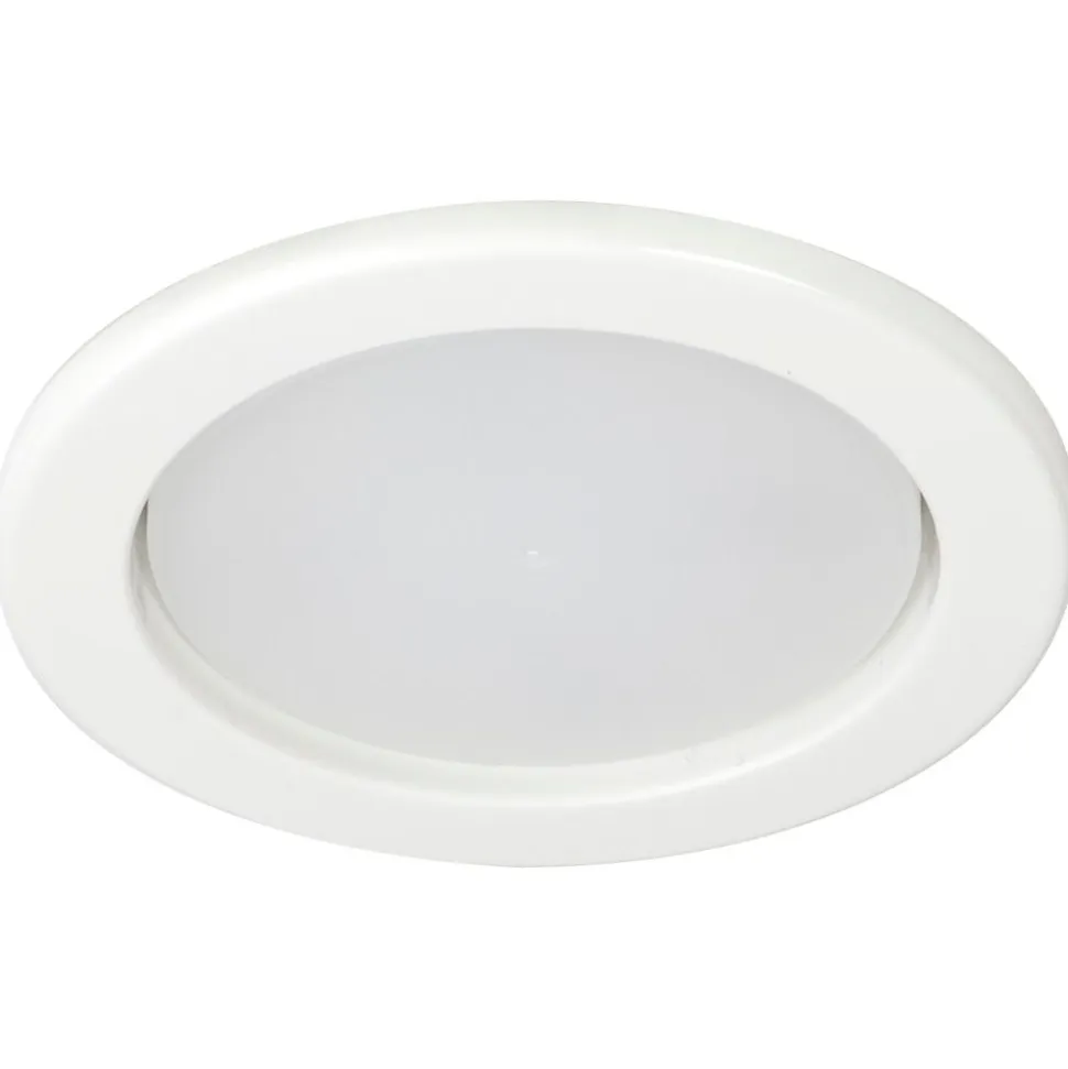 LED-alasvalo Airam Planex, 5W/828, GX53, Ø104x39mm, IP23, valkoinen