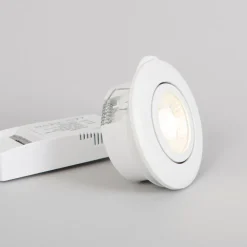 LED-alasvalo FTLIGHT Pallas 6W 450lm 4000K IP44/IP20 himmennettävä valkoinen