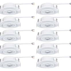 LED-alasvalo Paulmann Ø82mm kääntyvä 70° 4.8W 10x450lm himmennettävä 3000K valkoinen, 10kpl/pkt