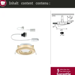 LED-alasvalo Paulmann Nova Plus IP65 Ø93mm 30° GU5.3/GU10 max. 35W 230/12V himmennettävä mattakulta