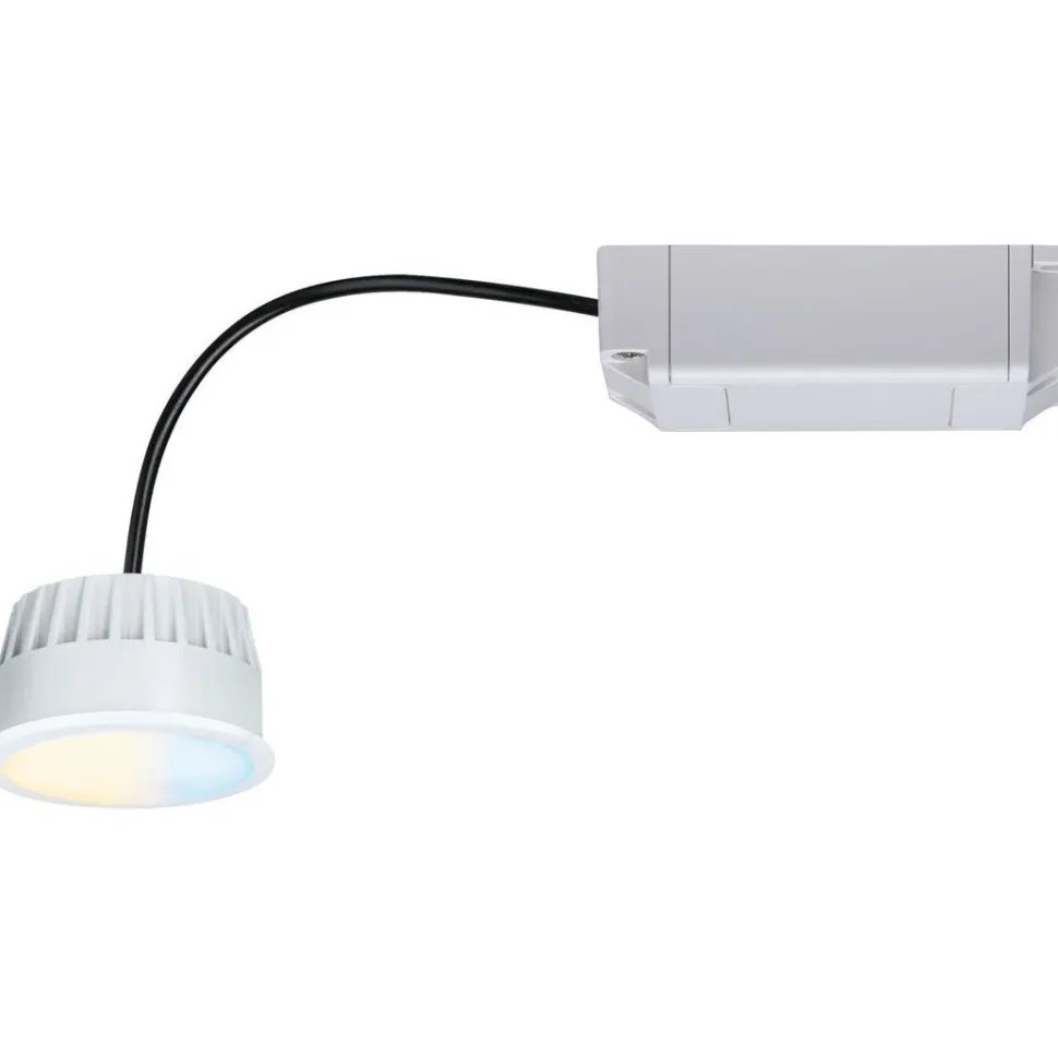 LED-alasvalo Paulmann Smart Home Zigbee 3.0, 50mm, 6W, 470lm, 230,V, 2700K, säädettävä värilämpötila, himmennettävä, satiini