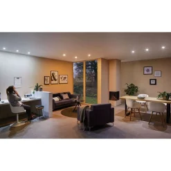 LED-alasvalo Paulmann Smart Home Zigbee 3.0, 50mm, 6W, 470lm, 230,V, 2700K, säädettävä värilämpötila, himmennettävä, satiini