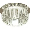 LED-alasvalo Aneta Lighting Sorrento IP44 Ø 100x85 mm upotettava, kirkas lasi, kromi