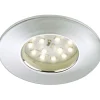 LED-alasvalo Briloner 5W IP 44 kromi